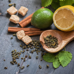 berries tea composition