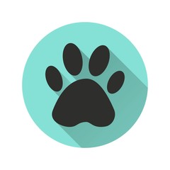 Paw - vector icon