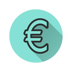 Euro - vector icon