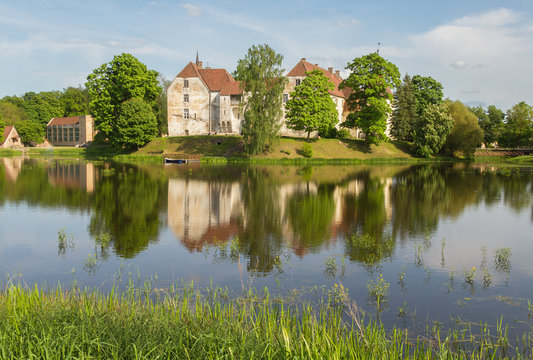 Jaunpils castle in Latvia.