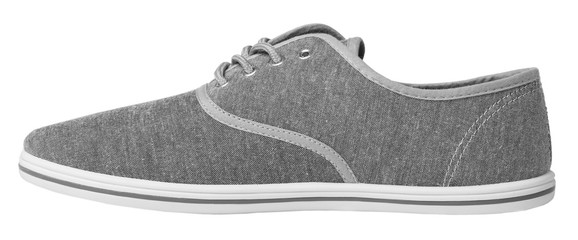 Grey sneaker isolated