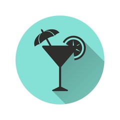 Cocktail - vector icon.