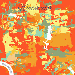 Watercolor Colored Spot Design Background