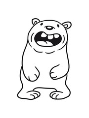 funny comic cartoon bear fat grin laughing dick big cuddle grizzly