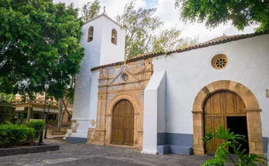 Deurstickers Church "Nuestra Señora de Regla" in Pajara at Fuerteventura  Canary Islands © Neissl