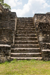 Fototapeta na wymiar Small steps into the sky at Caracol in Belize