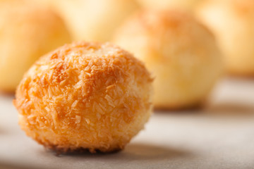 Homemade coconut cookies