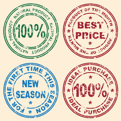 Printing Impression. Different versions of the mark.