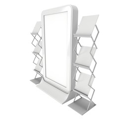 Info LCD screen floor stand.