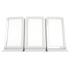 Info LCD screen floor stand.