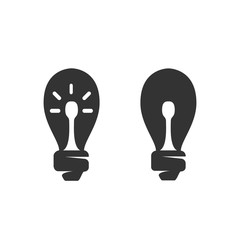 Lightbulb Icon. Vector logo on white background