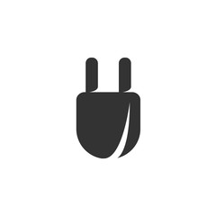 Plug Icon. Vector logo on white background