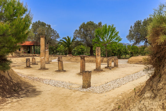 ruins in  Ancient Nemea, Corinthia