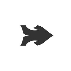 Arrow Icon. Vector logo on white background