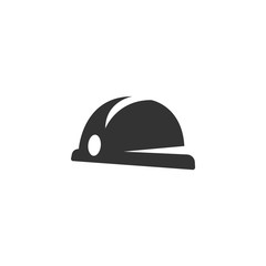 Hard hat Icon. Vector logo on white background