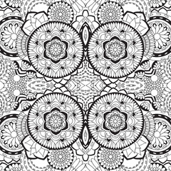 stock vector seamless doodle  floral pattern. orient. abstract b