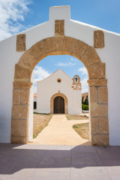 Chruch "Nuestra Se&ntilde;ora de Guadalupe" in "Agua de Bueyes" at Fuerteventura; Canary Islands