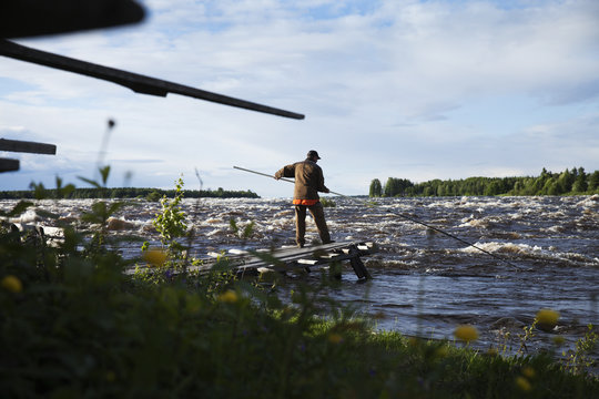Man fishing