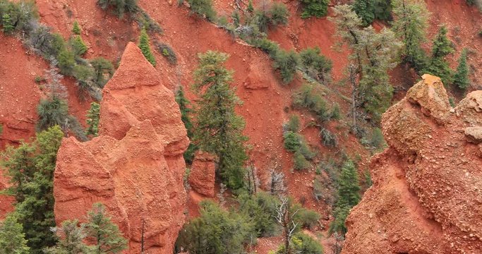 Devils Kitchen red rock landscape Wasatch Mountains Utah. Mount Nebo National Scenic Byway, on the highest mountain in the Wasatch Mountains of Utah.