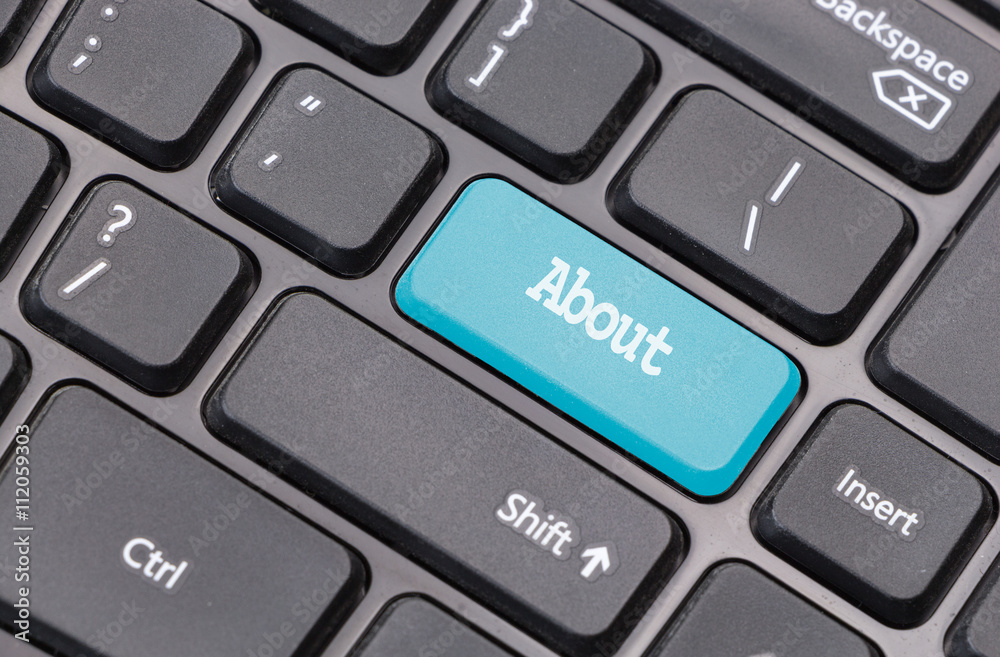 Fototapete computer keyboard closeup with 