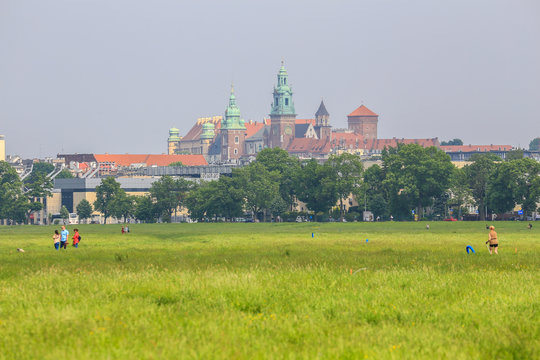 Fototapeta Kraków / Widok na Zamek królewski na Wawelu