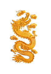 Obraz premium dragon fretwork,isolated on white