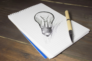 Businessman Writing Ideas Creative Concept