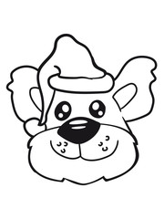 head face father christmas gifts winter nicholas santa claus sack