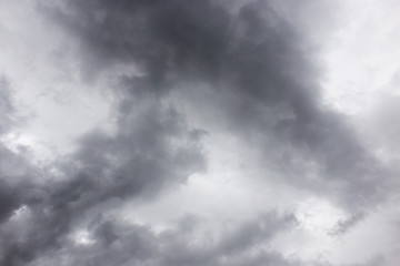 thick black clouds as background