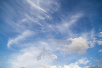beautiful clouds against blue sky