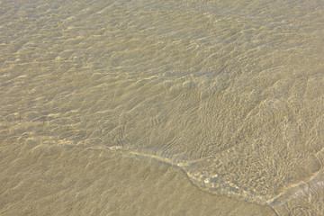 Abstract blue sky wave water splash background and pattern on wh