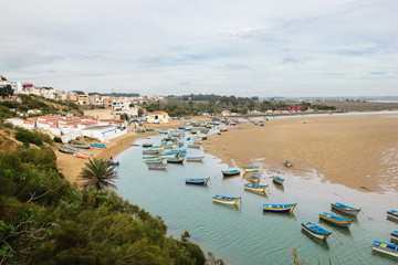 Lagoon Moulay Bousselham fishing boats