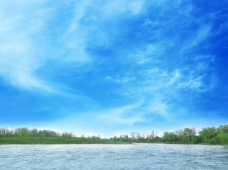Obraz premium Landscape of river