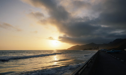Obraz premium Route 1 sunset