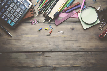 stationery on  table