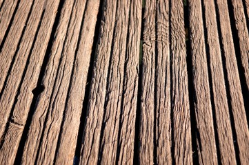 Closeup of old wooden planks texture