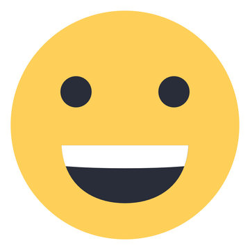 Smiling face  - Flat Emoticon design | Emojilicious