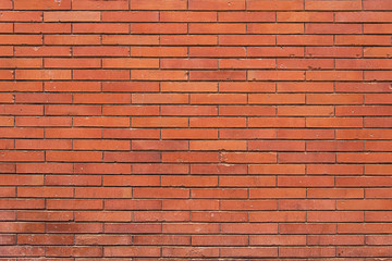 Old red brick wall background texture