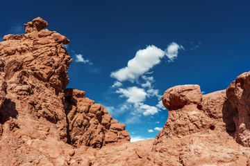 Fototapeta premium red mountain in the desert