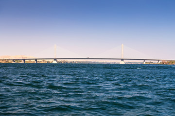 Obraz premium Aswan bridge, Egypt.