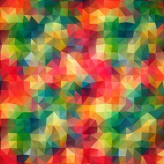 Fototapeta premium Multicolor Abstract triangle mosaic background