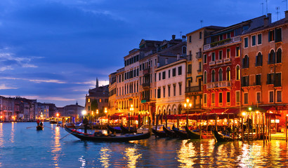 Naklejka premium Night Venice