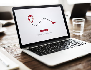 Route GPS Location Direction Position Transport Concept