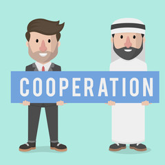businessman arabian cooperation entrepreneur.
