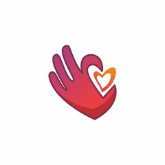 Fototapeta premium Hearts Logo Icon