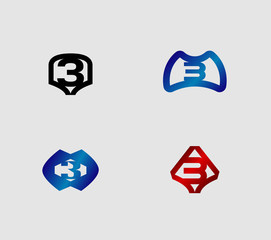 Vector sign number 3
