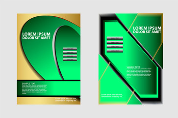 Abstract background with wave - brochure design or flyer
