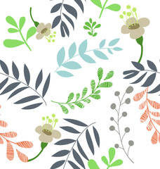 seamless pattern with flowers