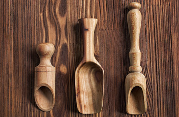 Wooden kitchen utensils