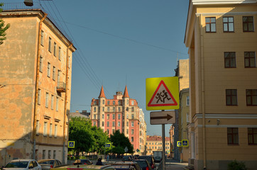 Fototapeta premium City streets on a Sunny day.